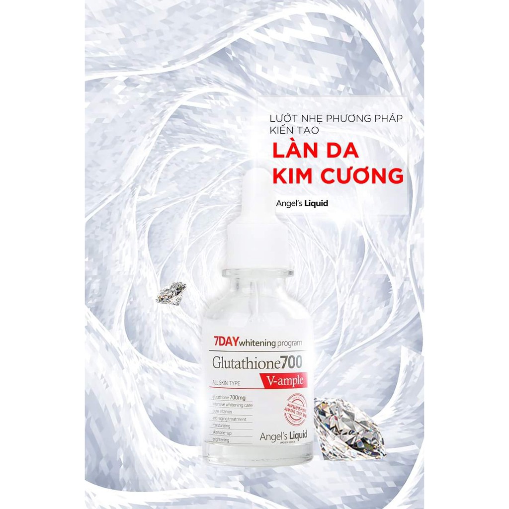 Serum Dưỡng Trắng Da Angel's Liquid 7DAY Whitening Program Glutathione 700V-Ample