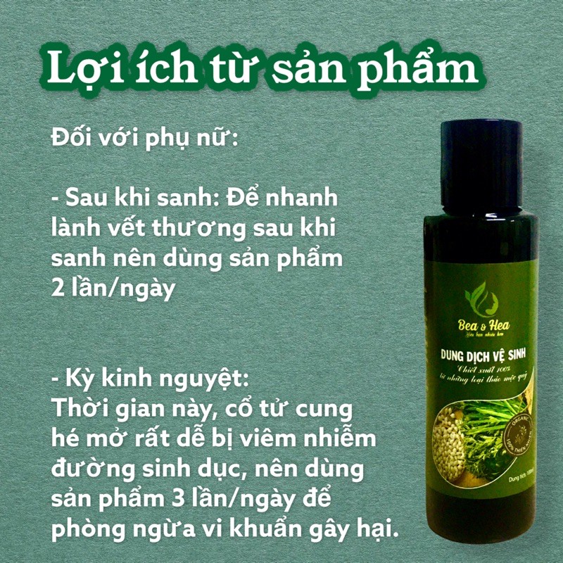 Dung Dịch Vệ Sinh Bea & Hea 100ml