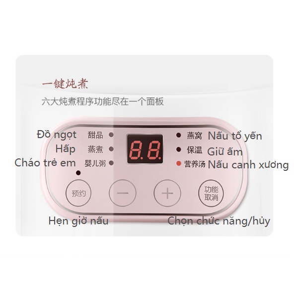 Nồi hấp cách thủy nấu chậm cho chị em nội trợ các mẹ có em bé Bảo hành 3Tháng
