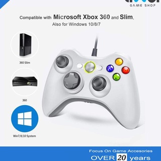 Tay Cầm Chơi Game Có Dây PVZ Màu Trắng Cho Xbox 360 PC Laptop