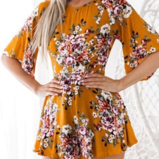 Jumsuit hoa khoét lưng chất phát ngất