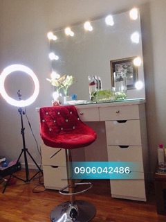 Ghế quầy bar-ghế makeup đa năng(cao 59-80)