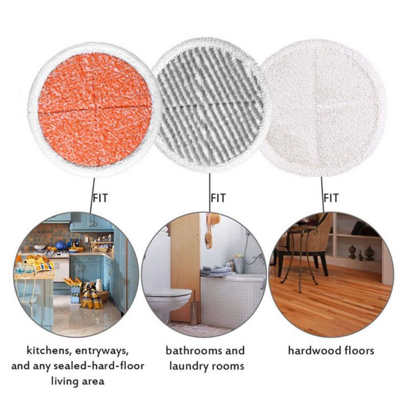 Bộ 8 vải lau nhà thay thế cho Bissell Spinwave 2039A 2124