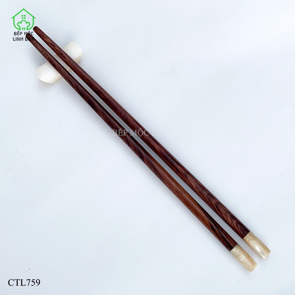 Đũa Gỗ Cẩm Lai Cẩn Ốc Biển New Zealand HAHANCO  Vân Đẹp Siêu Sạch