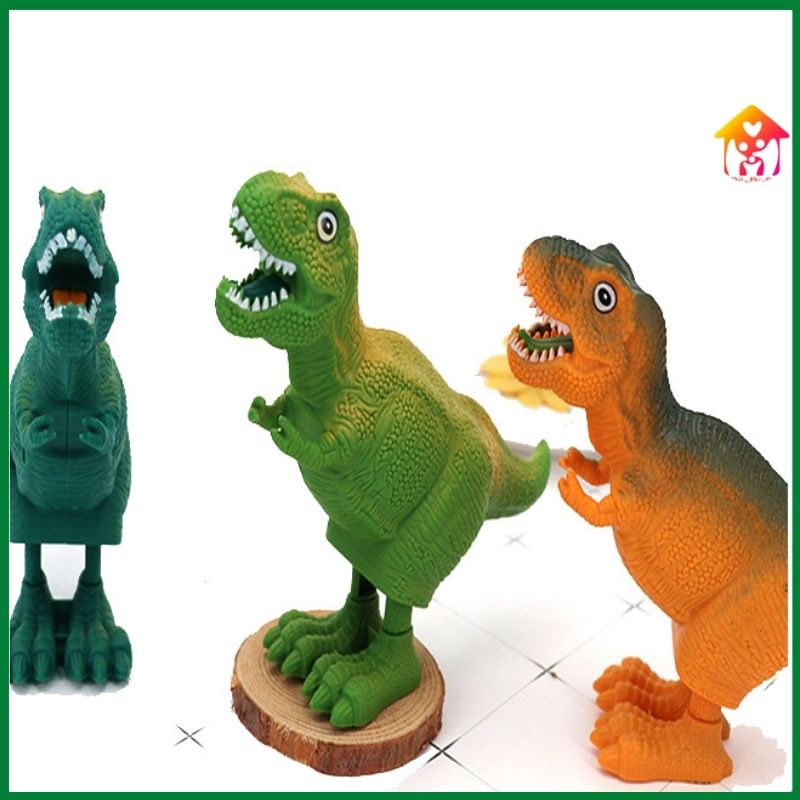 Đồ chơi cho bé khủng long nhảy bằng vặn dây cót vui nhộn dễ thương