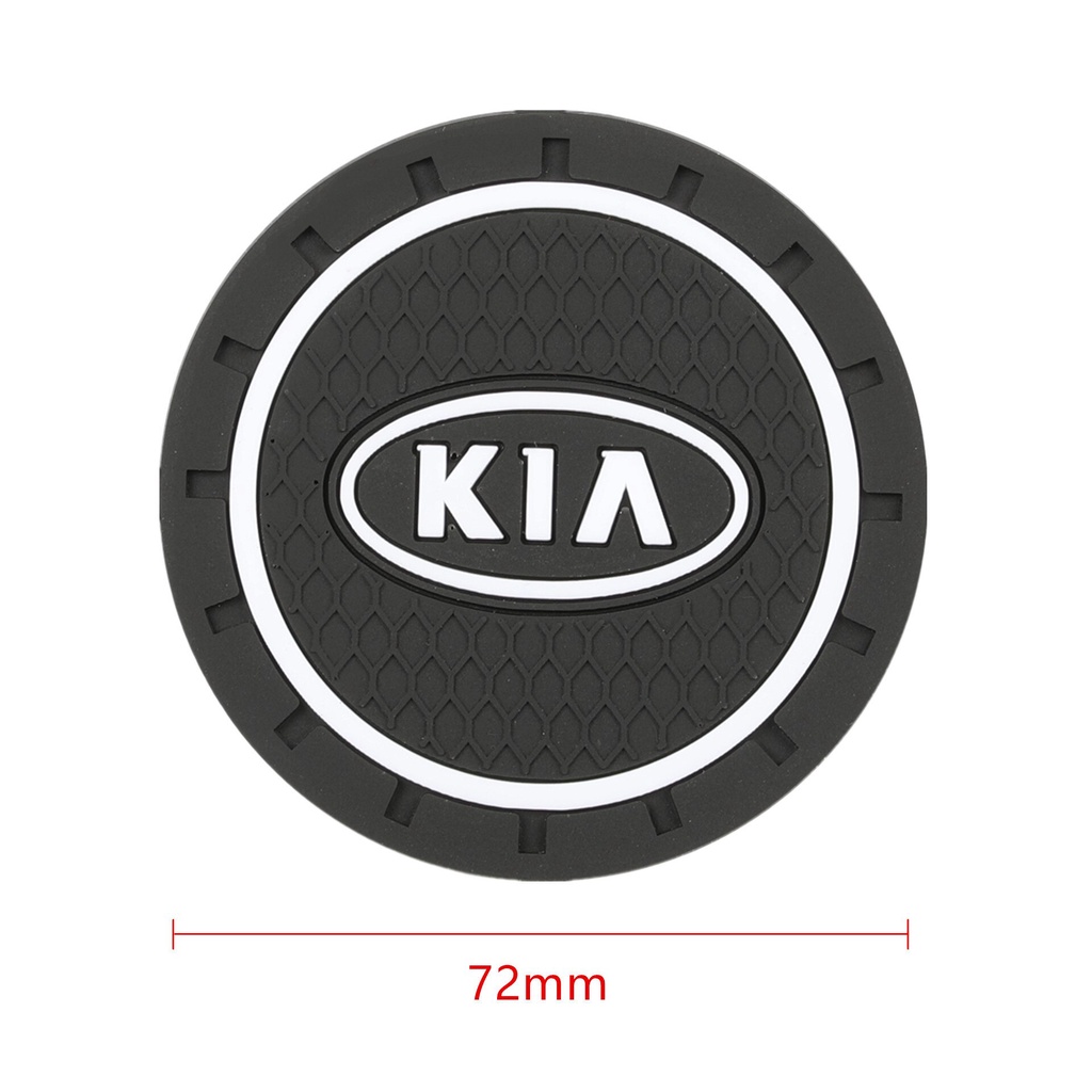 Set 2 tấm lót cao su chống trượt cho xe hơi Kia Morning Seltos K3 Carens Forte Cerato Soluto