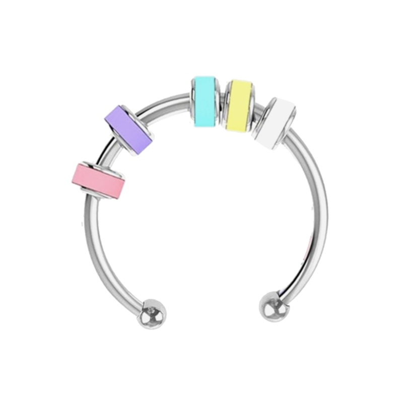 Bộ 1 / 3 Nhẫn Đeo Tay Nhiều Màu Sắc Có Thể Điều Chỉnh Kích Cỡ