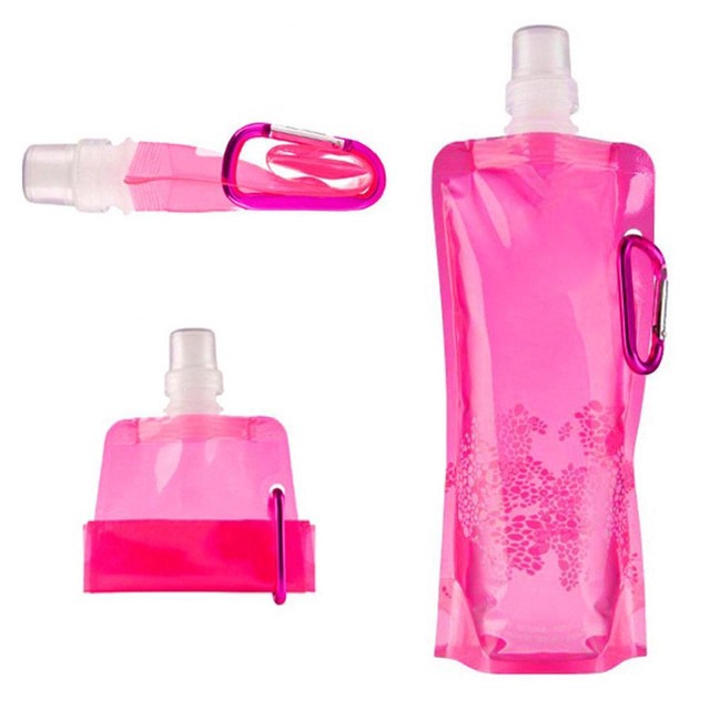 Bình đựng nước 400ml có thể gấp gọn tiện lợi cho hoạt động ngoài trời