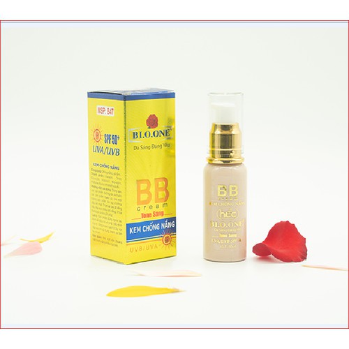 Kem chống nắng bb cream kiềm dầu nâng tone trắng da mặt và body toàn thân Bi.O.One spf 50+