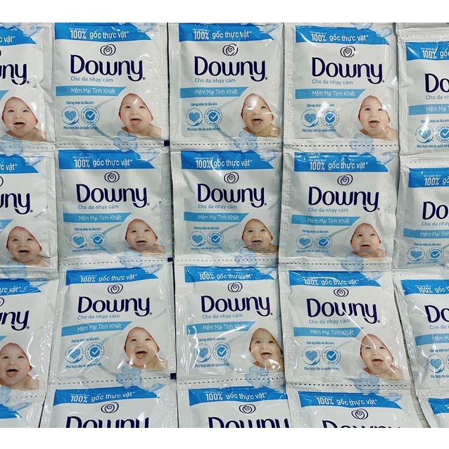 Nước xả vải cho bé Downy cho da nhạy cảm hương sả dây 10 gói