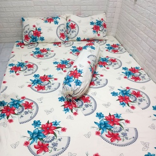 BỘ DRAP COTTON THẮNG LỢI 1M6, 1M8 [ 4 MÓN : 1 GA TRẢI GIƯỜNG, 2 VỎ GỐI NẰM, 1 VỎ GỐI ÔM ].
