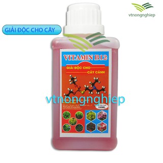 Vitamin B12 giải độc cho cây cảnh, Hoa Lan, cây trồng, lọ 100ml, dùng cho cây bị suy do thời tiết, dùng phân bón quá liề