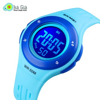 Đồng Hồ Bé Gái Đèn Led 7 Màu SKMEI 1455 Chống Nước