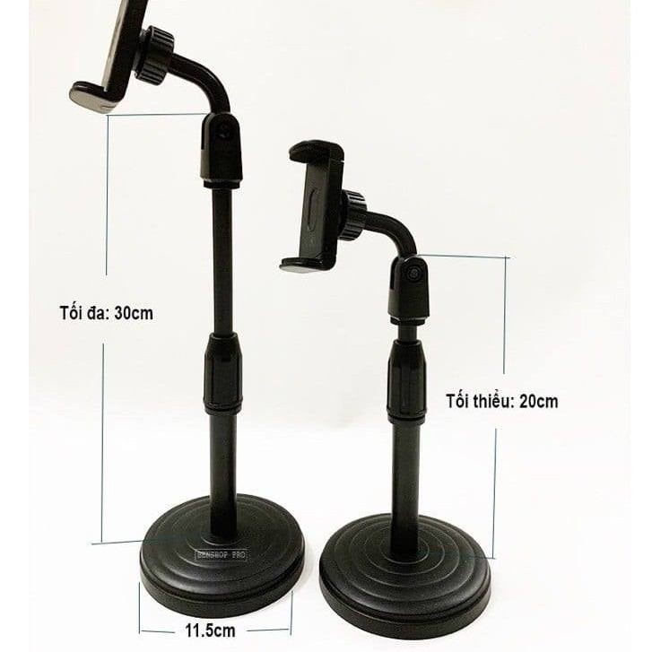 Giá đỡ đế đỡ kẹp điện thoại để bàn đa năng xem phim video livestream xoay 360 độ | BigBuy360 - bigbuy360.vn