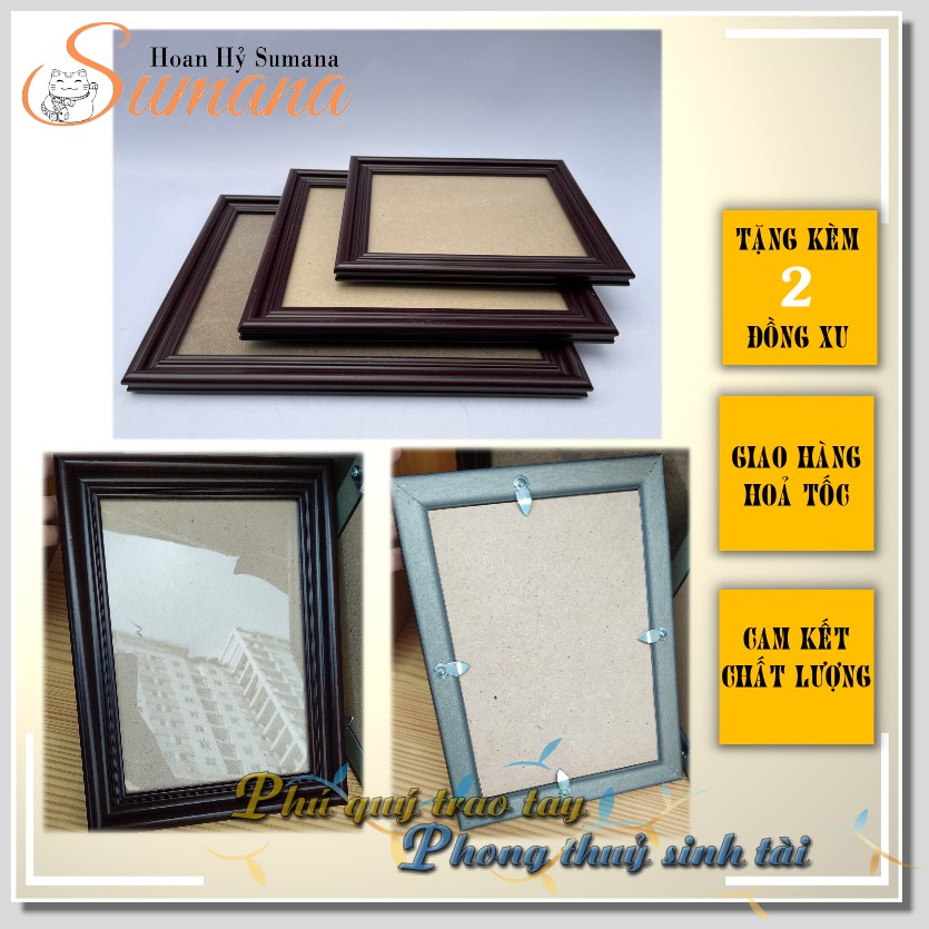 Khung hình thờ cúng - Khung ảnh ép thờ - Khung ảnh thờ lộng kiếng (nhiều size)- đồ thờ cúng - tâm linh - Hoan Hỷ Sumana