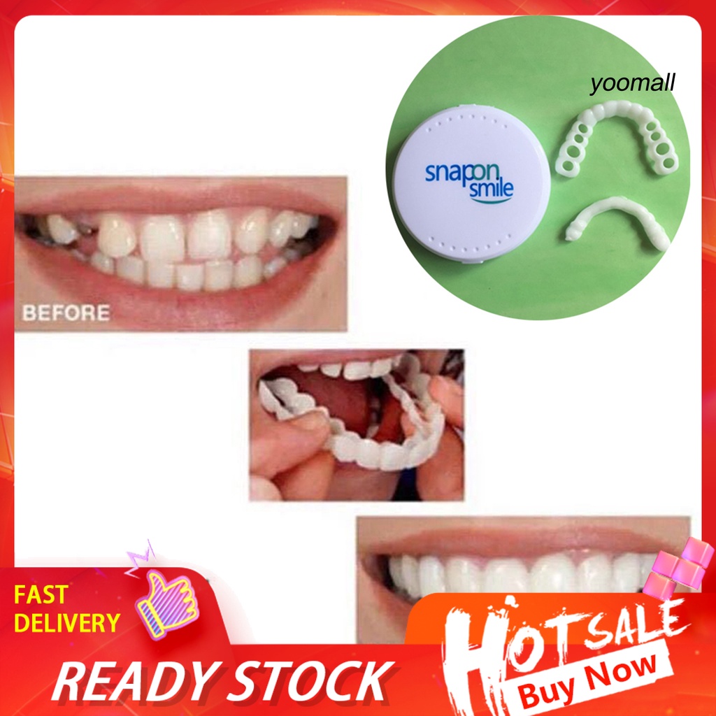 [Hàng mới về] Bộ 2 hàm răng giả tự nhiên chất lượng cao chuyên dụng