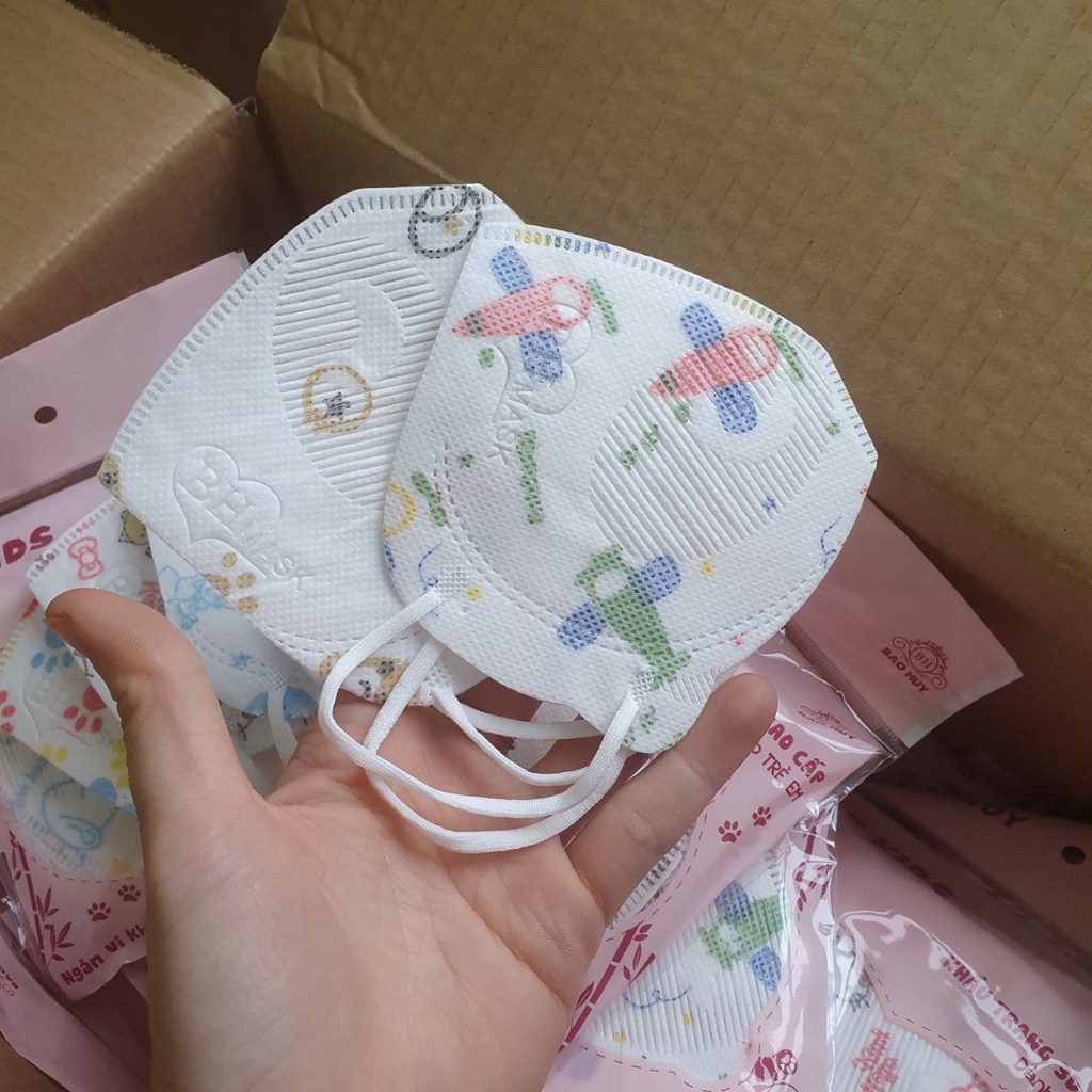 Khẩu Trang Trẻ Em 3D Gấu Kids  Dành Cho Bé Dưới 8 Tuổi-Hàng Chính Hãng
