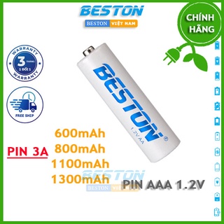 Pin tiểu sạc aaa beston, pin sạc dung lượng 600mah, 800mah, 100mah, 1300mah -pin 1.2v