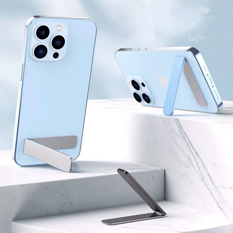 Giá Đỡ Điện Thoại mini chất liệu hợp kim nhôm cao cấp siêu mỏng dán phía sau điện thoại tiện dụng dùng mọi lúc mọi nơi
