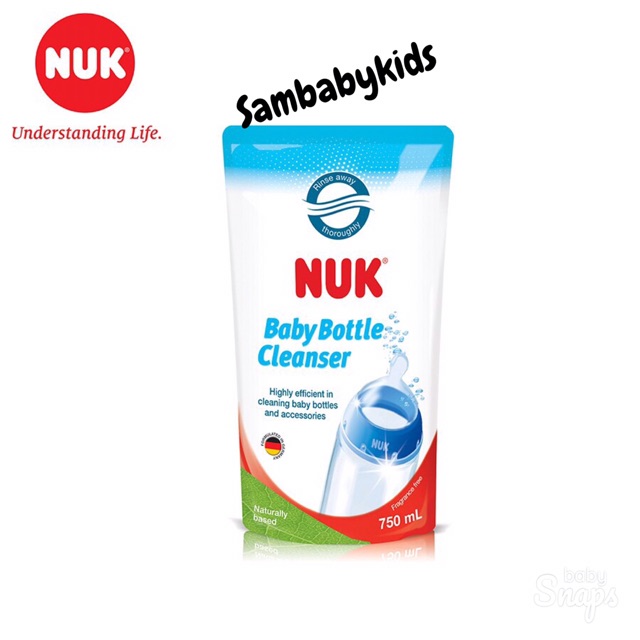 Nước Rửa Bình Sữa NUK Chính Hãng Nhập Khẩu Đức
