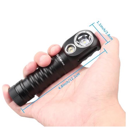 Wurkkos HD20 Đèn pin đeo đầu  21700 2000lm LH351D và XPL