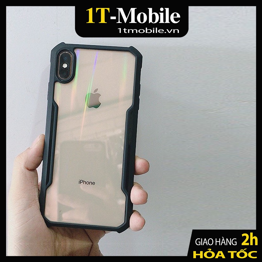 Ốp điện thoại chống sốc viền màu cho iPhone 7/8Plus/XsMax/11ProMax/12ProMax