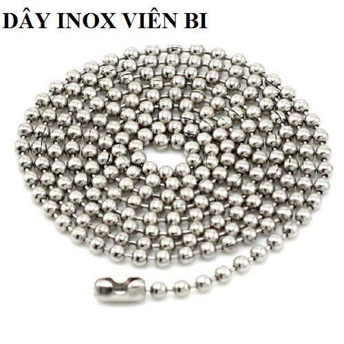 Dây chuyền nam inox viên bi nhỏ siêu đẹp ( dùng mix với mặt ) vĩnh viễn không đen, giá tốt nhất thị trường