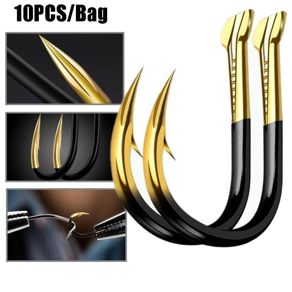 Set 10 Móc Câu Cá Đục Lỗ Có Gai Chất Lượng Cao