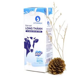 Sữa tươi tiệt trùng Lothamilk (hộp lẻ 180ml)