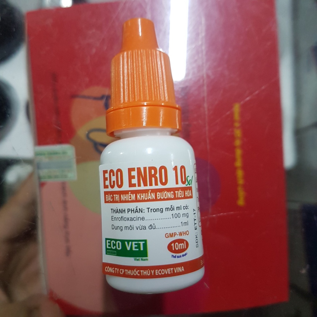 Enro 10 sol ĐT tiêu chảy phân trắng, phân vàng - Chỉ dành cho thú y