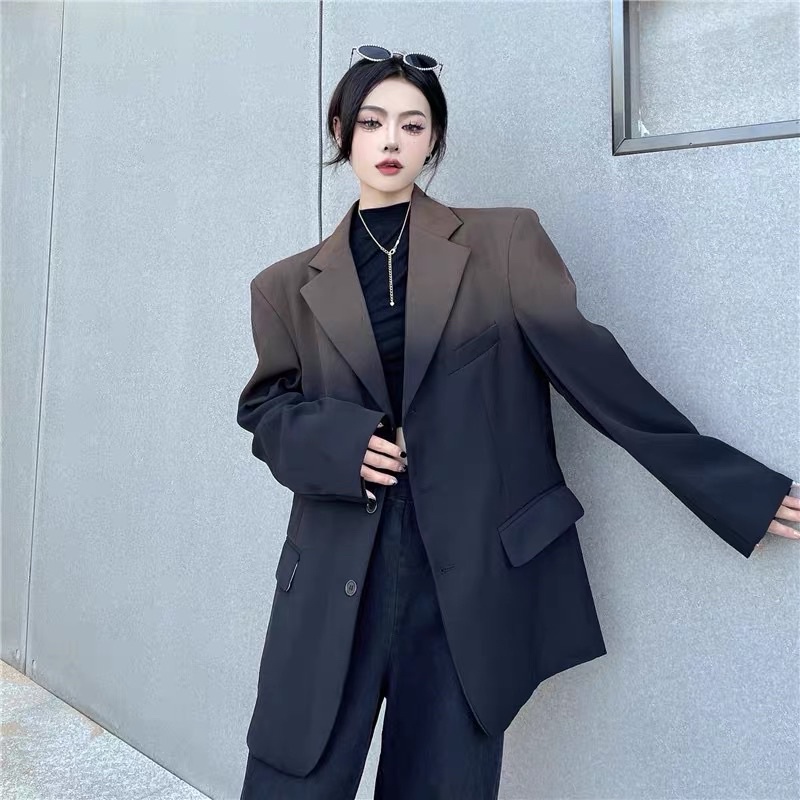 TKLIHN Áo khoác VEST ulzzang OVERSIZE loang màu phong cách FASHIONITA 2022 Áo khoác BLAZER ULZZANG