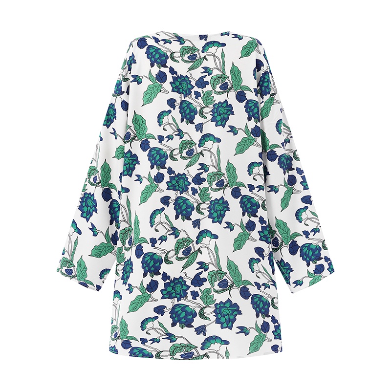 Zanzea Áo Khoác Cardigan Dài Tay In Họa Tiết Hoa Phong Cách Châu Âu Cho Nữ