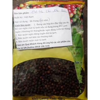 Hạt tiêu chín cao cấp phú quốc 500gram