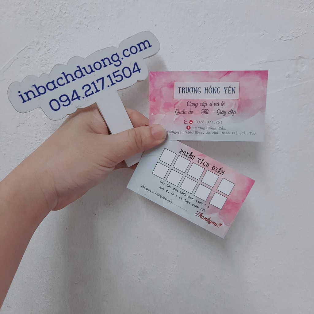 Nhận in phiếu tích điểm-dấu tích điểm In Bach Dương