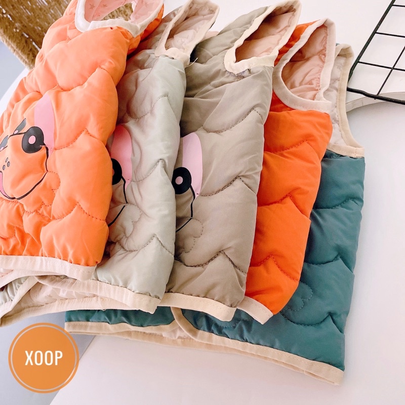 ÁO GILE PHAO TRẦN SÓNG HOẠ TIẾT CÚN HÀNG QUẢNG CHÂU (SP001900 )