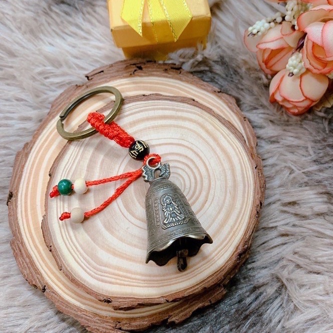 Dây treo ô tô treo chìa khoá, móc khoá phong thuỷ Phật Giáo xe oto Bình An May Mắn