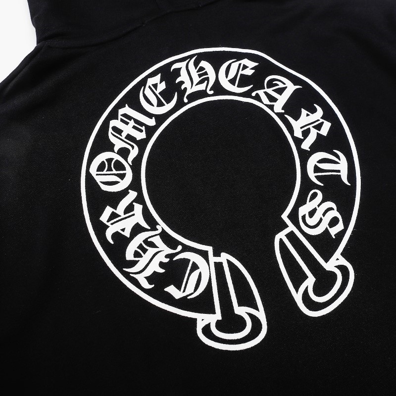 Hàng Có Sẵn Áo Hoodie Thể Thao Cotton Tay Dài In Hình Cánh Tay Móng Ngựa Chrome Hearts Unisex