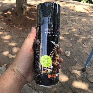 Sơn xịt Samurai 56 vàng huỳnh quang bóng - Phải sơn trên nền UC1002 mới ra đúng màu