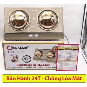 Đèn sưởi nhà tắm Camac 3 bóng chống lóa mắt