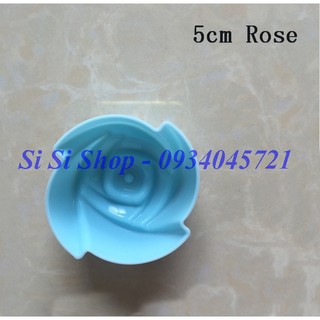 khuôn silicon hoa hồng 5cm - 12 CÁI