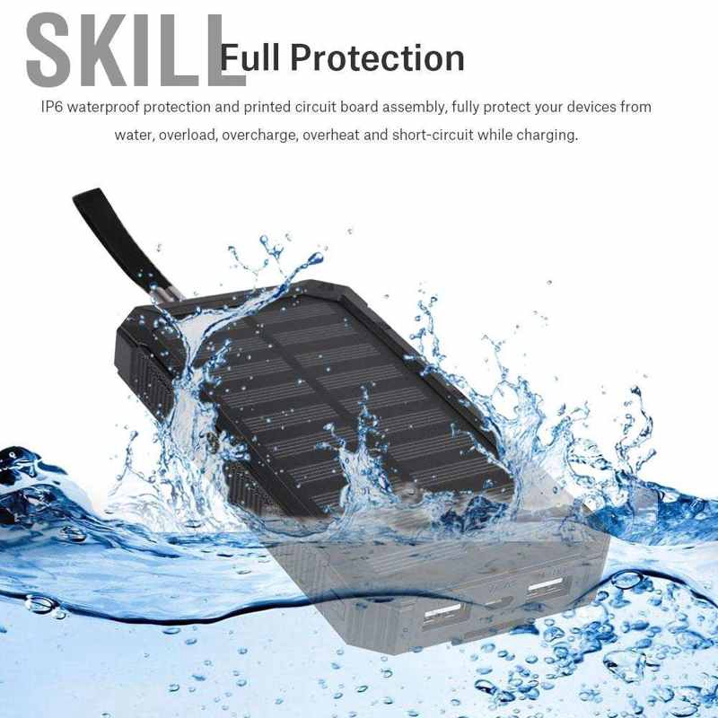 Pin Sạc Dự Phòng Năng Lượng Mặt Trời 20000mAh