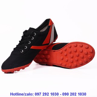 Giày vải Thượng đình đá bóng đinh đen chính hãng BD16