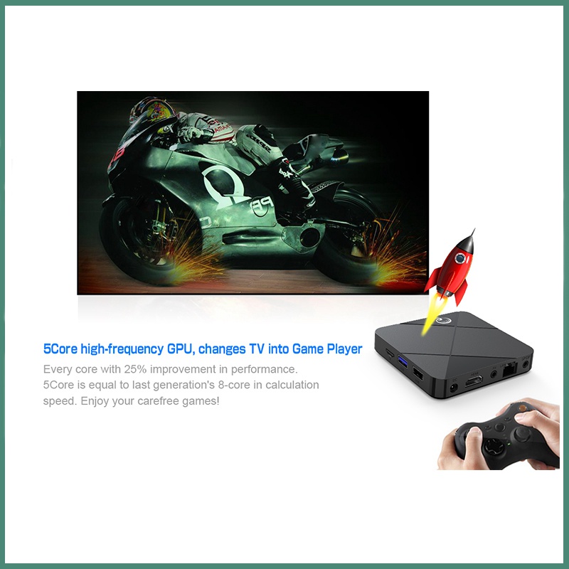 TV Box A95X Q3 Android 10.1 2GB 16GB lõi tứ Cortex-A53 2.4G WiFi 4K HD Android Tivi Box