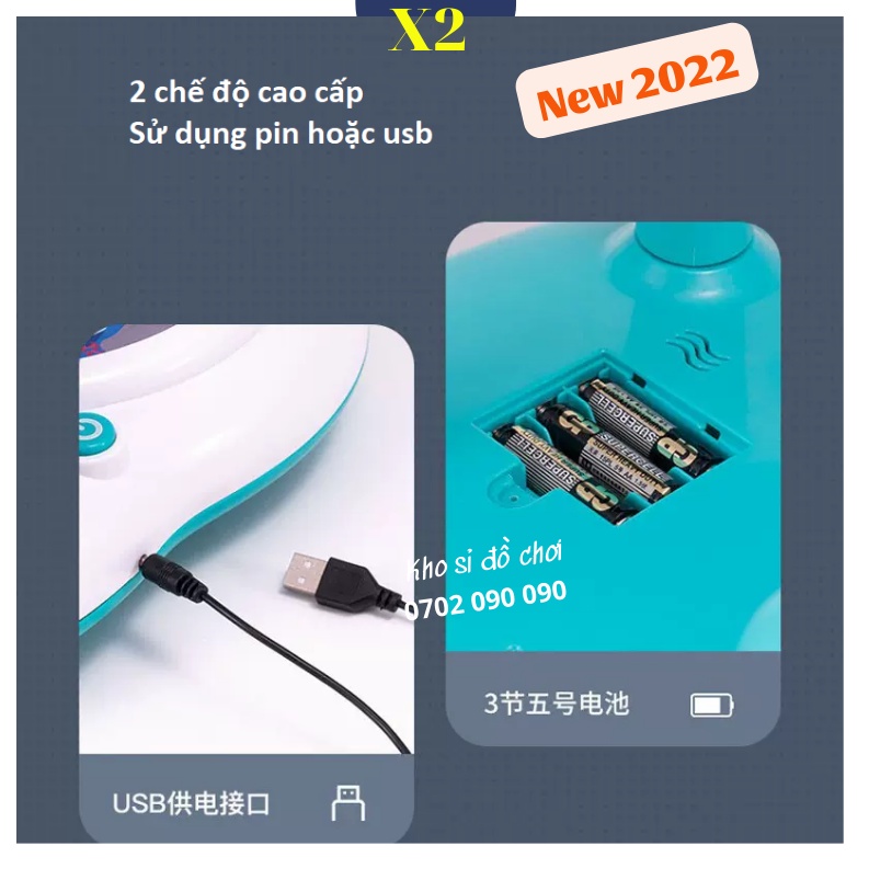 Bộ Đồ Chơi Câu Cá Có Chân, Cầu Trượt Mô Hình Thác Nước Có Đèn Có Nhạc Vui Nhộn