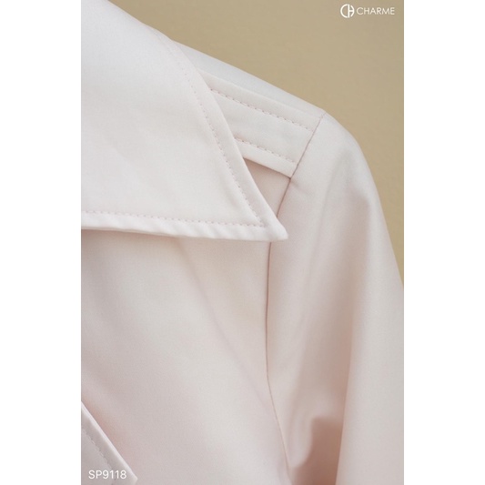 Áo khoác nữ măng tô tay bo thiết kế Charme 9118 | BigBuy360 - bigbuy360.vn