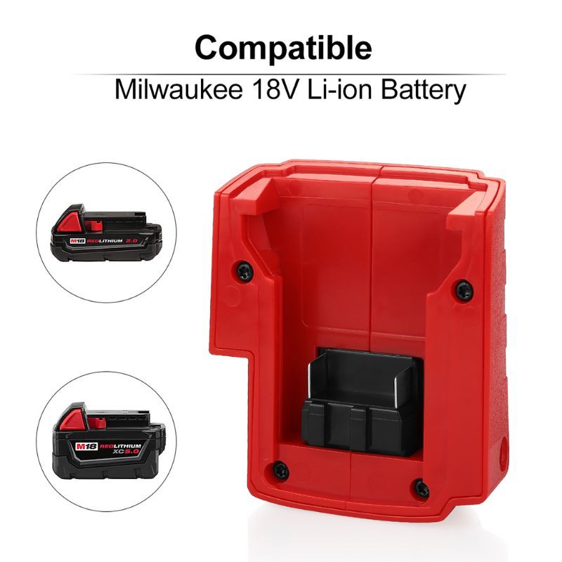 USB Power Charger Adaptor Cellphones Digital Cameras for Milwaukee M18