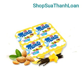 (GIAO HỎA TỐC) Vỉ 4 hộp Váng Sữa Monte 55g.