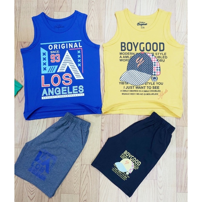 Bộ Thun Ba Lỗ Bé Trai VnXk 20kg-50kg