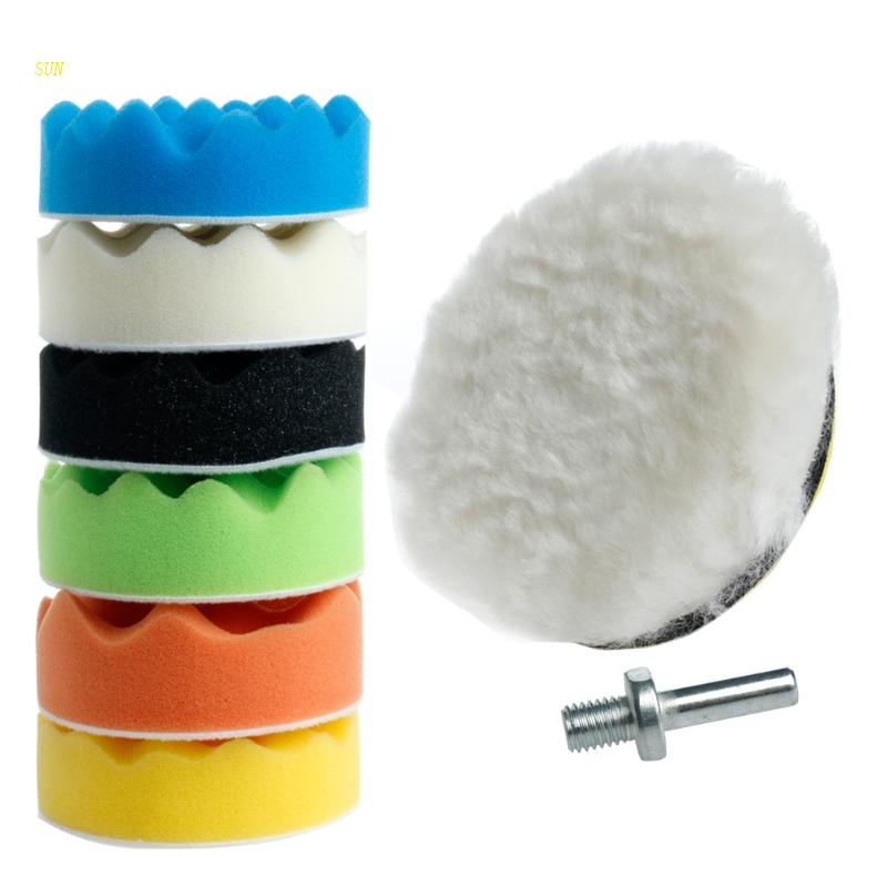 Bộ 8 Miếng Xốp 4 &quot;Đánh Bóng Xe Hơi