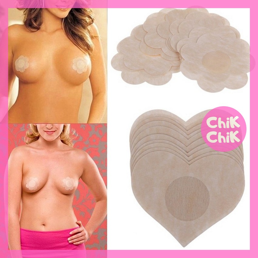 Miếng dán ngực vải dùng 1 lần (túi 10 miếng) - ChikChik PK020